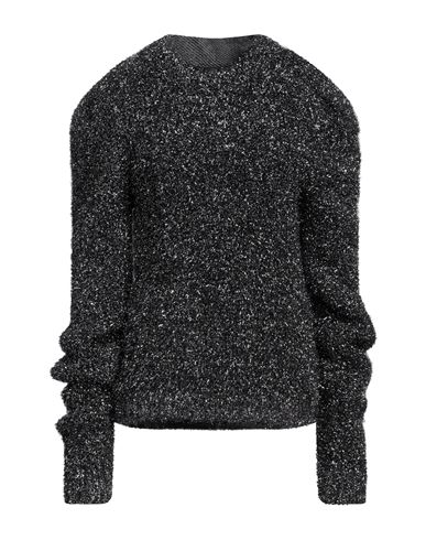 Alberta Ferretti Woman Sweater Black Size 10 Polyamide, Polyester, Virgin Wool In Black