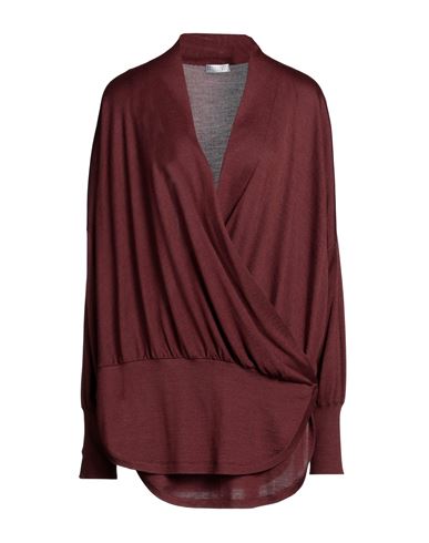 Brunello Cucinelli Woman Sweater Burgundy Size L Cashmere, Silk In Red