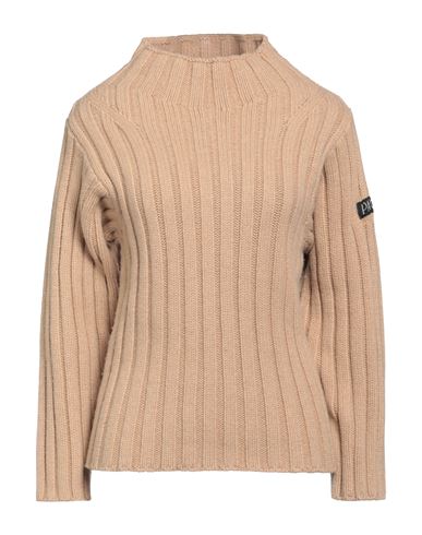 Patou Woman Turtleneck Sand Size S Cashmere, Wool In Beige