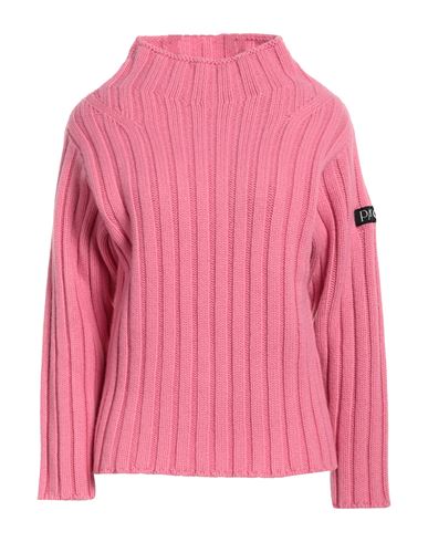 Shop Patou Woman Turtleneck Pink Size L Cashmere, Wool