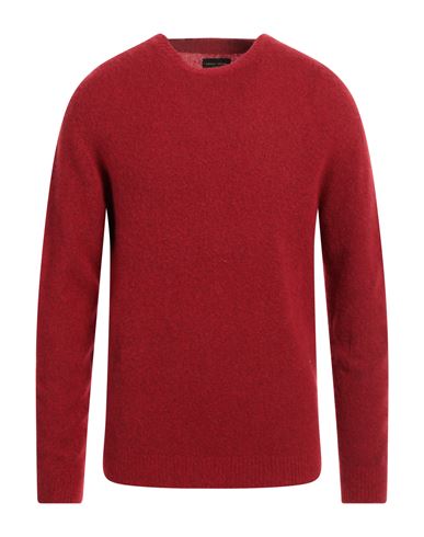 Roberto Collina Man Sweater Red Size 40 Wool, Silk, Polyester