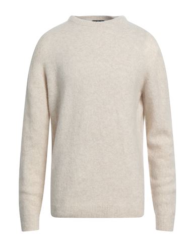 Roberto Collina Man Sweater Beige Size 44 Wool, Silk, Polyester