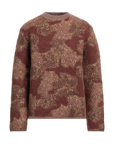 Shop Erl Man Sweater Light Brown Size M Mohair Wool, Polyamide, Acrylic, Alpaca Wool In Beige