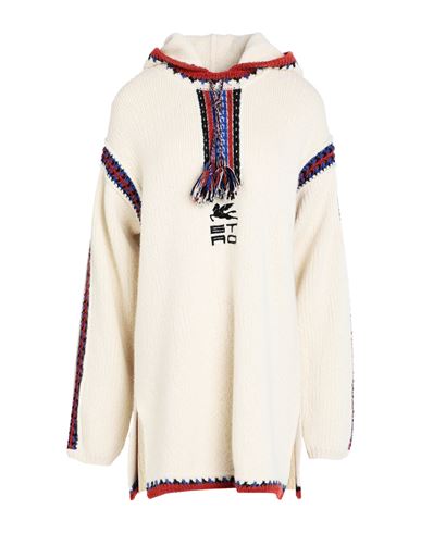Etro Woman Sweater Cream Size 6 Virgin Wool, Alpaca Wool, Nylon In White