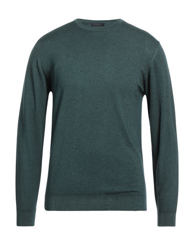 Shop Daniele Fiesoli Man Sweater Dark Green Size M Merino Wool