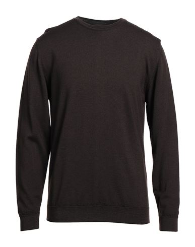 Daniele Fiesoli Man Sweater Dark Brown Size Xxl Merino Wool