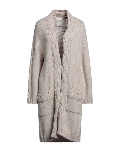 Compagnia Italiana Woman Cardigan Beige Size S Acrylic, Wool, Alpaca Wool, Viscose