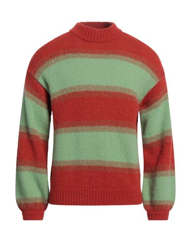 Thinking Mu Man Sweater Coral Size S Alpaca Wool, Nylon In Red