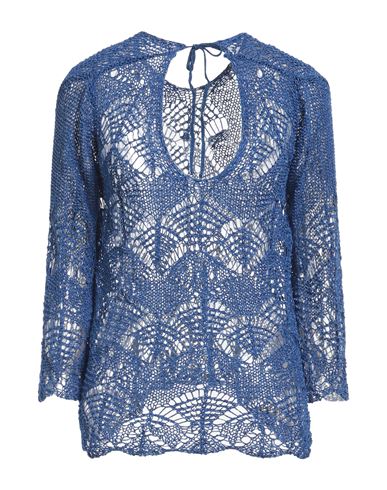 Elisa Cavaletti By Daniela Dallavalle Woman Sweater Blue Size 10 Acrylic, Polyamide