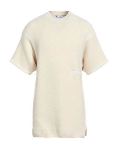 Off-white Man Sweater Ivory Size M Wool, Polyamide, Silk, Polyurethane