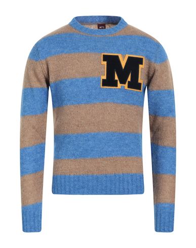 Mr73 Mr*73 Man Sweater Azure Size M Acrylic, Polyamide, Mohair Wool, Wool, Viscose In Blue