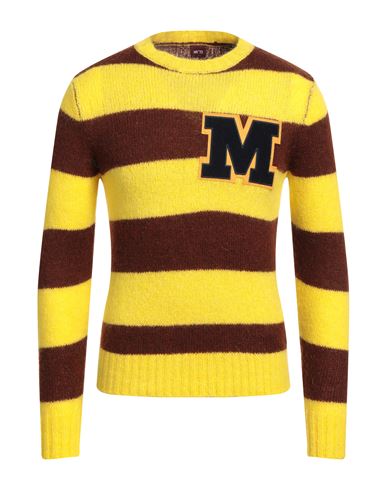 Mr73 Mr*73 Man Sweater Yellow Size M Acrylic, Polyamide, Mohair Wool, Wool, Viscose