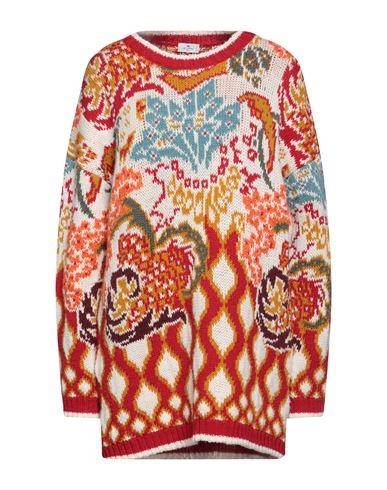 Shop Etro Woman Sweater Red Size 8 Wool, Alpaca Wool, Acetate, Nylon