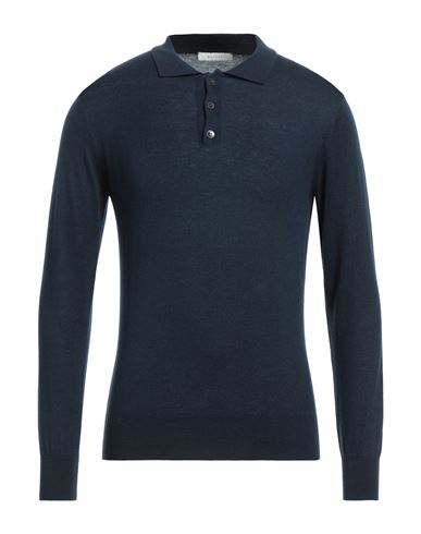 Diktat Man Sweater Midnight Blue Size M Silk, Cashmere