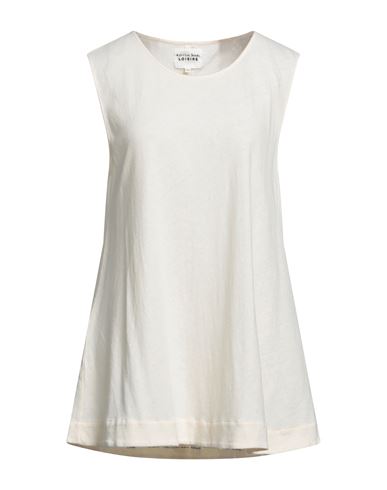 Alessia Santi Woman Sweater Cream Size 0 Cotton, Linen In White