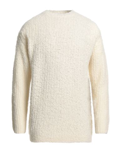 Auralee Man Sweater Ivory Size 1 Wool, Nylon In White