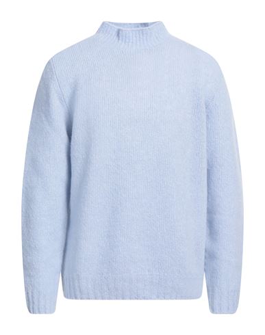 Fedeli Man Sweater Light Blue Size 46 Virgin Wool, Cashmere, Polyamide