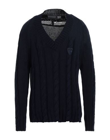 Rossignol Man Sweater Midnight Blue Size 38 Cotton