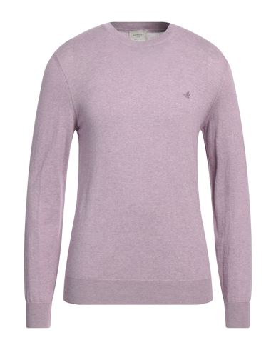 Brooksfield Man Sweater Pastel Pink Size 38 Cotton, Cashmere