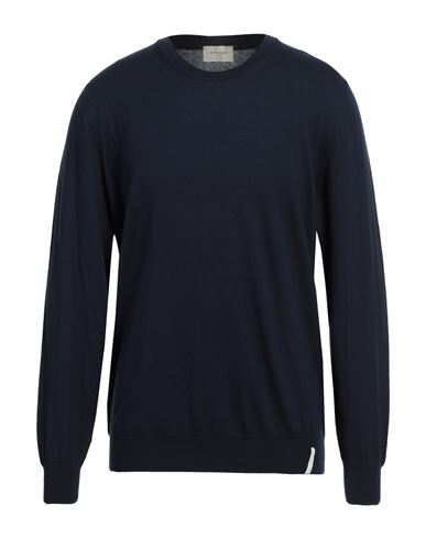 Shop Brooksfield Man Sweater Midnight Blue Size 46 Cotton, Cashmere