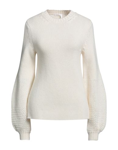 Chloé Woman Sweater Ivory Size S Wool, Cashmere In White