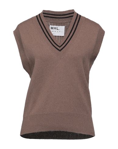 Mhl By Margaret Howell Woman Sweater Khaki Size Xxs Wool, Cotton In Beige