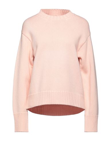 Jil Sander Woman Sweater Light Pink Size 4 Cashmere, Cotton, Polyester