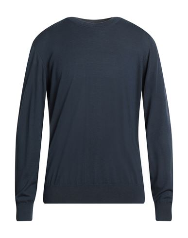 Alpha Studio Man Sweater Slate Blue Size 42 Merino Wool