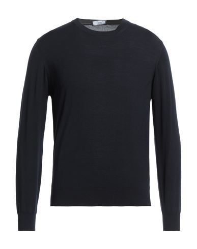 Shop Alpha Studio Man Sweater Midnight Blue Size 46 Merino Wool