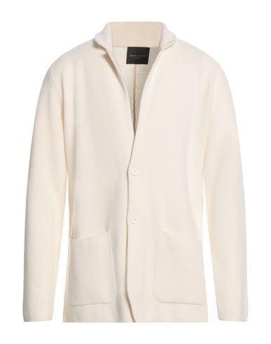 Shop Roberto Collina Man Blazer Ivory Size 42 Merino Wool, Cashmere In White
