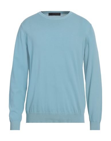 Jeordie's Man Sweater Sky Blue Size Xxl Cotton