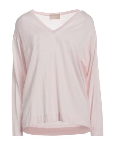 Drumohr Woman Sweater Light Pink Size L Merino Wool