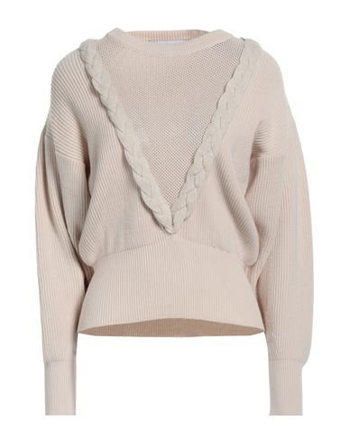 Simona Corsellini Woman Sweater Cream Size L Viscose, Polyester, Polyamide In White