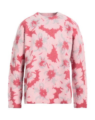 Dries Van Noten Man Sweater Pink Size L Merino Wool, Cashmere, Polyamide