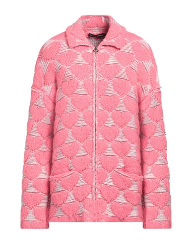Shop Marco Rambaldi Woman Cardigan Pink Size M Textile Fibers, Alpaca Wool, Wool, Cotton, Merino Wool