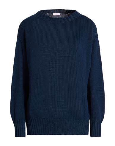 Rossopuro Woman Sweater Midnight Blue Size M Cotton