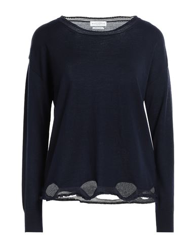 Ballantyne Woman Sweater Midnight Blue Size 12 Wool, Viscose