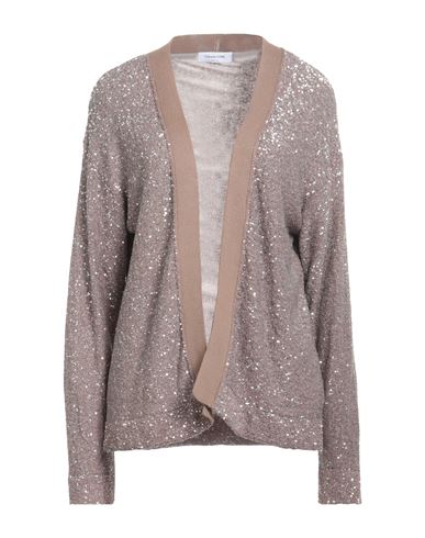 Fabiana Filippi Cardigan With Sequins In Beige