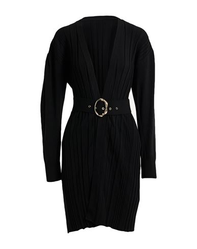 Simona Corsellini Woman Cardigan Black Size L Viscose, Polyester