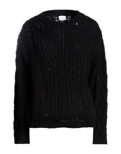 Merci .., Woman Sweater Black Size S Wool, Acrylic, Alpaca Wool