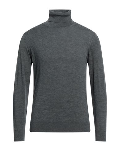 Alpha Studio Man Turtleneck Lead Size 40 Merino Wool In Grey