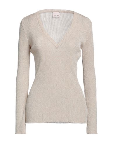Viki-and Woman Sweater Beige Size 4 Viscose, Polyester, Metallic Polyester