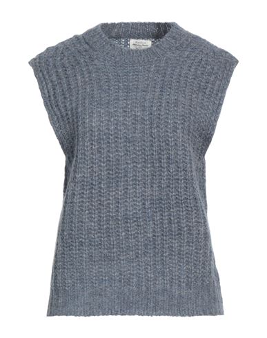 Hartford Woman Sweater Slate Blue Size 0 Alpaca Wool, Polyamide, Merino Wool, Metallic Fiber