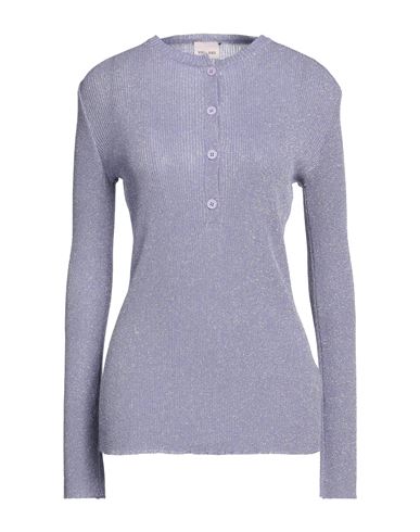 Viki-and Woman Sweater Lilac Size 6 Viscose, Polyester, Metallic Polyester In Purple
