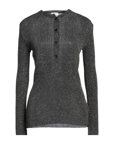 Viki-and Woman Sweater Steel Grey Size 6 Viscose, Polyester, Metallic Polyester