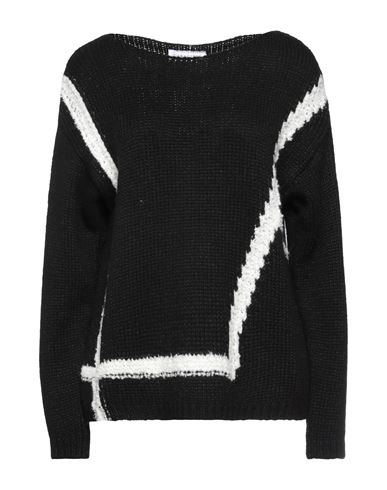 Caractere Caractère Woman Sweater Black Size L Viscose, Virgin Wool, Polyacrylic, Polyamide