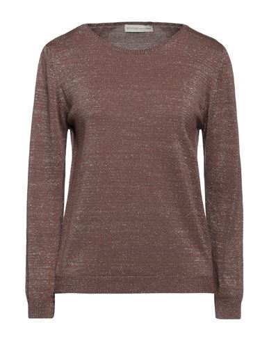 Boutique De La Femme Woman Sweater Brown Size S Modal, Acrylic