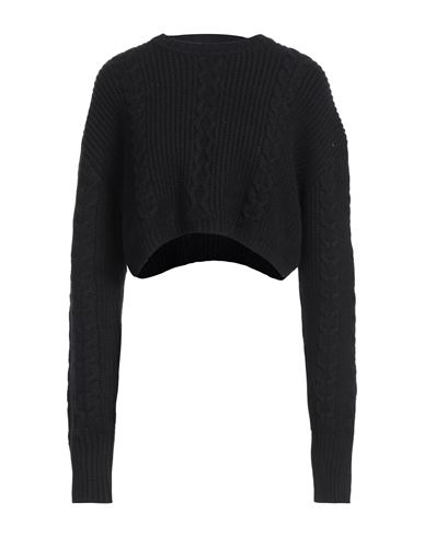 Patrizia Pepe Woman Sweater Black Size 2 Viscose, Polyester, Polyamide In Black