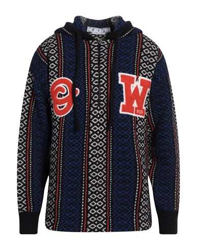 Shop Off-white Man Sweater Blue Size M Wool, Alpaca Wool, Acrylic