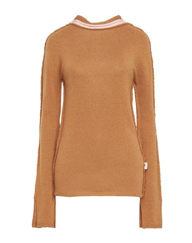 Marni Woman Turtleneck Camel Size 4 Cashmere, Wool In Beige